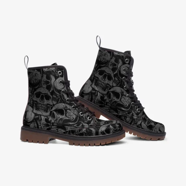 Gray Skull boots 1