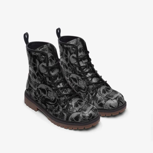 Gray Skull boots 2