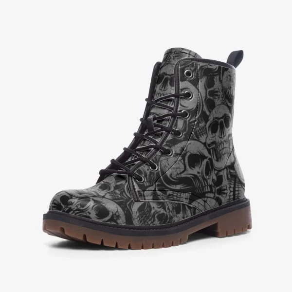 Gray Skull boots