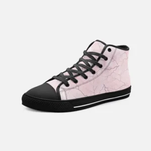 Marble and Lightening High Top Sneakers