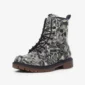 Silver skull boots