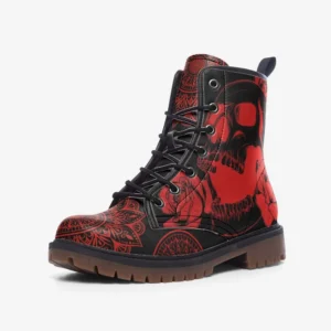 Skull Rose Mandala Boots