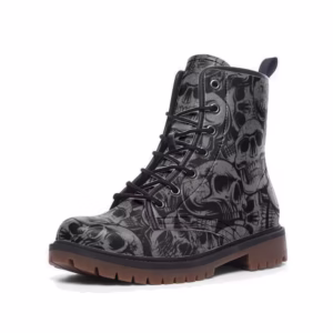 Gray Skull boots