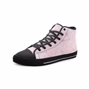 Marble and Lightening High Top Sneakers