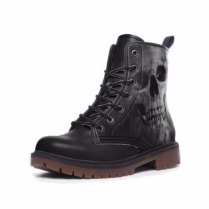 Skull Leather boots