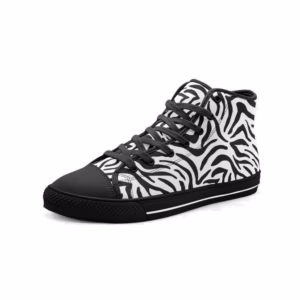 Zebra Print High Top Sneakers